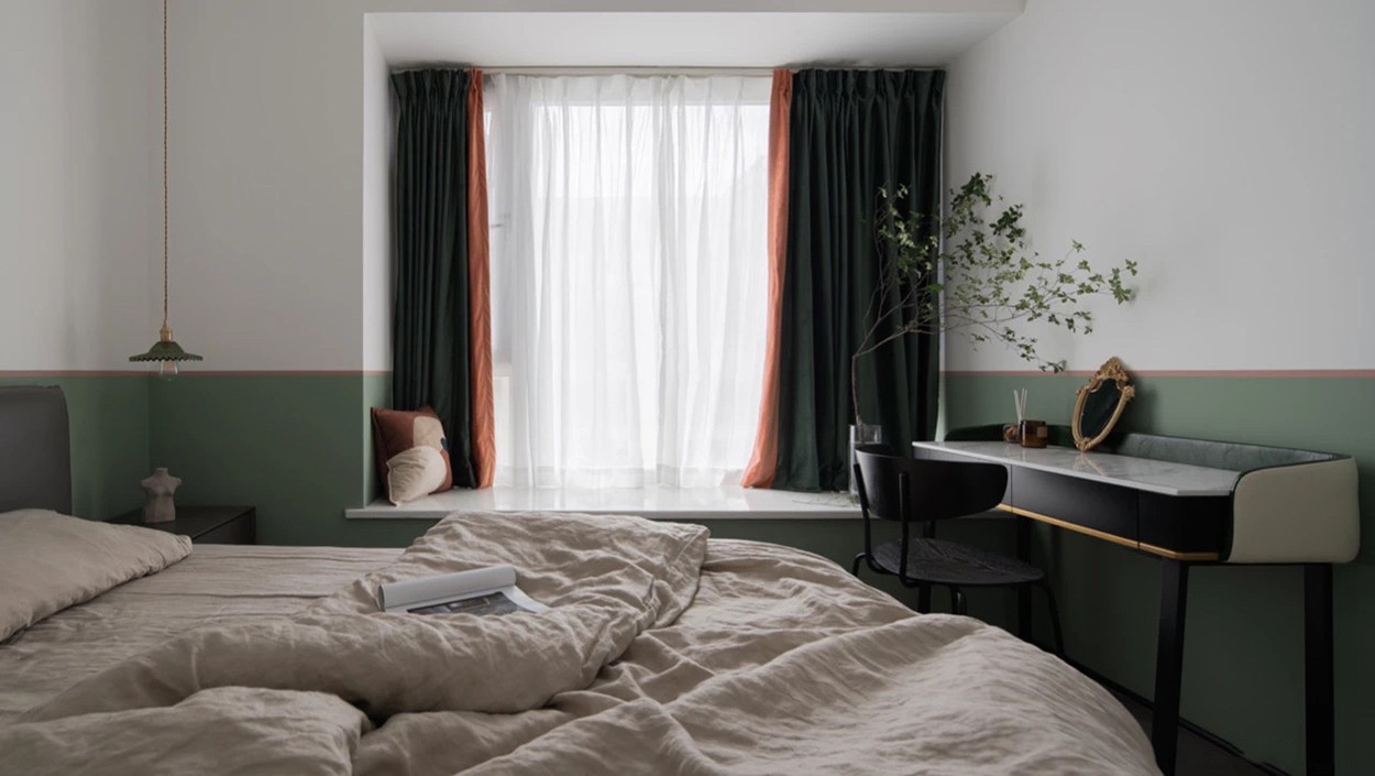 北欧混搭风格家装设计室内装修效果图-主卧 北欧混搭风格家装设计室内装修效果图-主卧