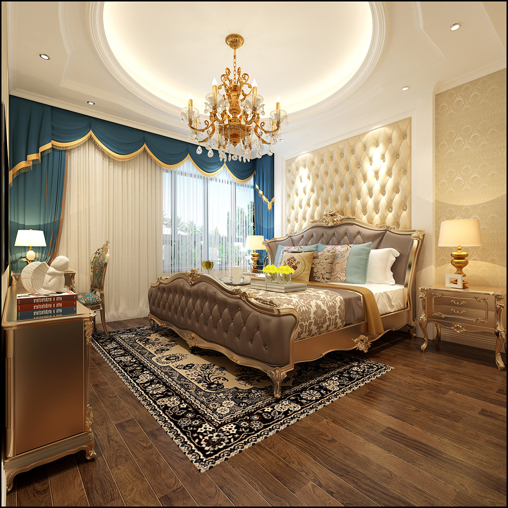 装修公司欧式古典风格室内装修效果图-客卧 装修公司欧式古典风格室内装修效果图-客卧